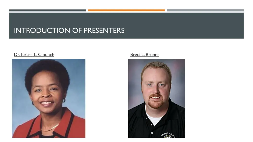 introduction of presenters