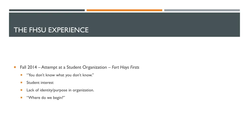 the fhsu experience 1