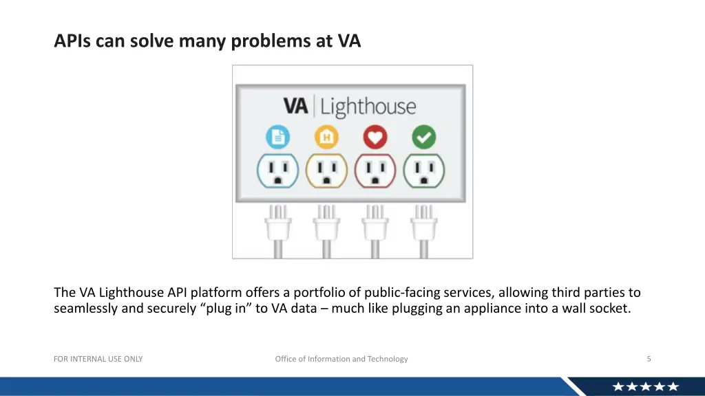 apis can solve many problems at va