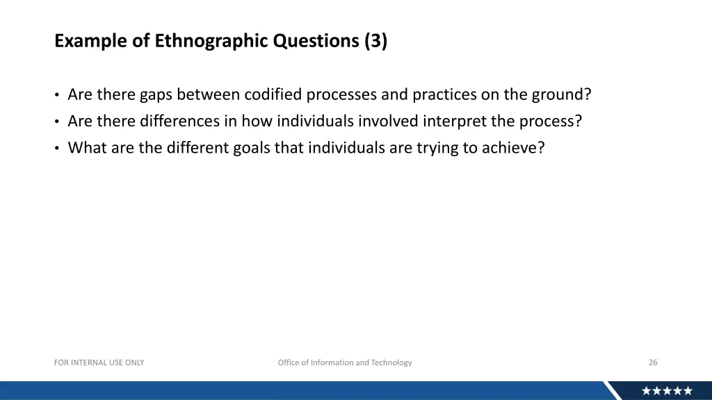 example of ethnographic questions 3