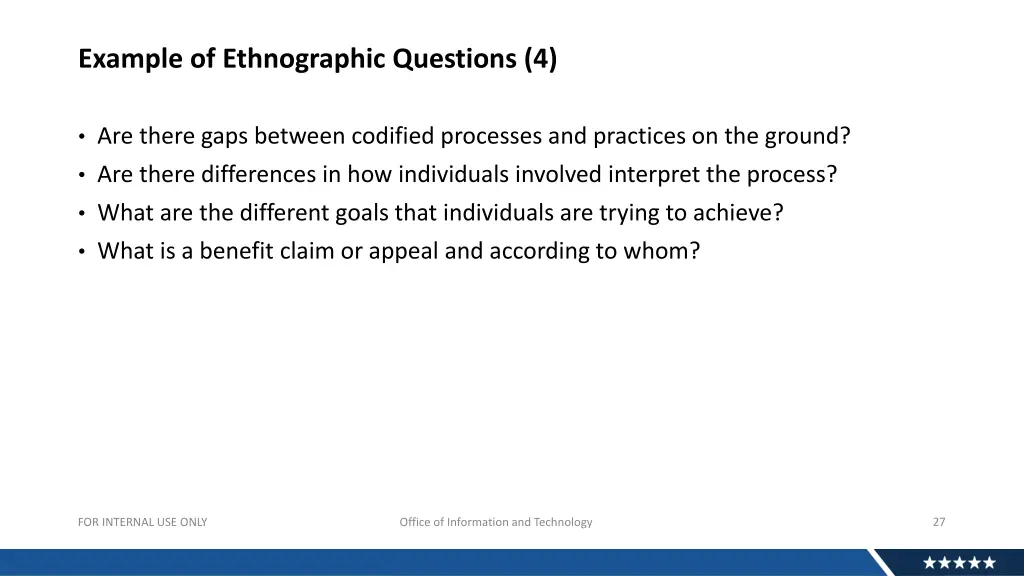 example of ethnographic questions 4