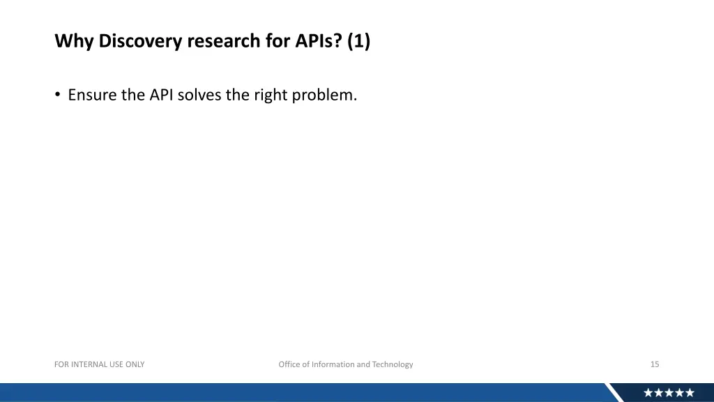 why discovery research for apis 1