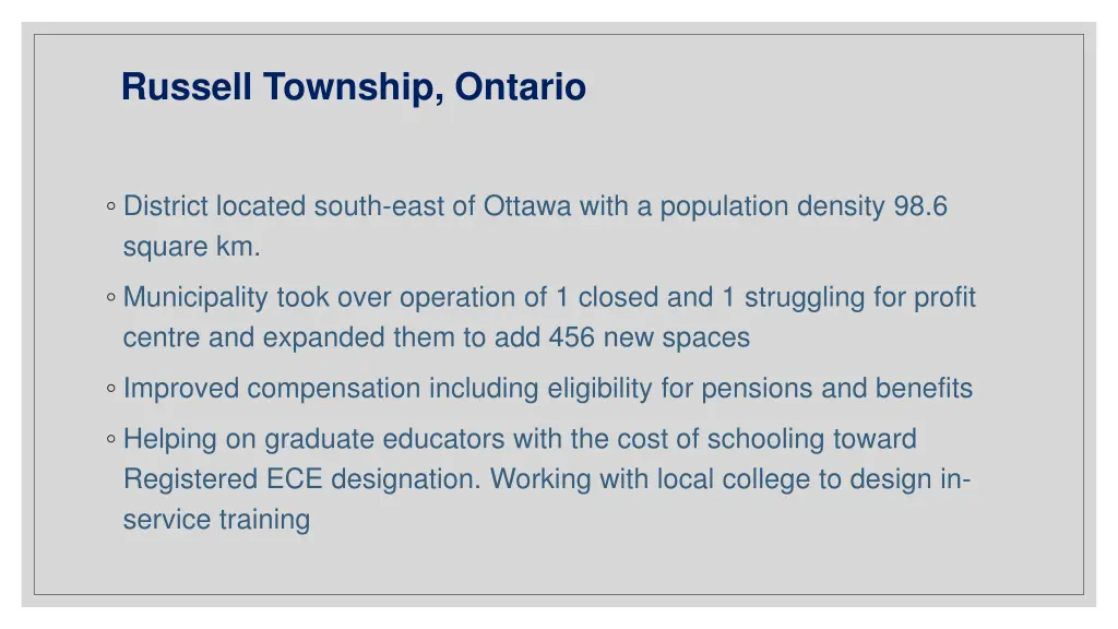 russell township ontario