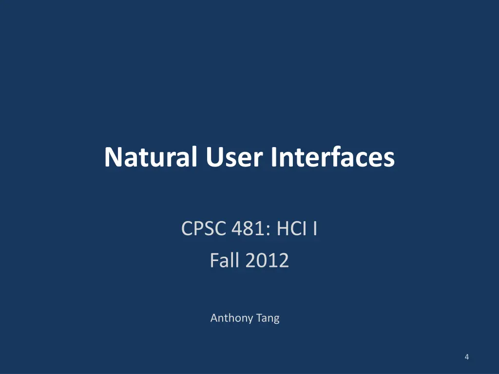 natural user interfaces 1