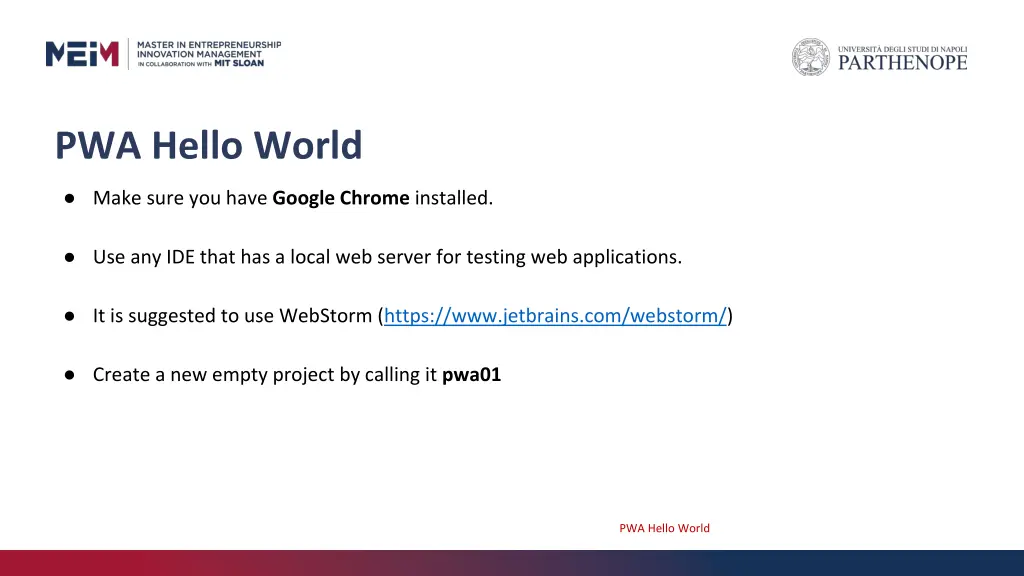pwa hello world