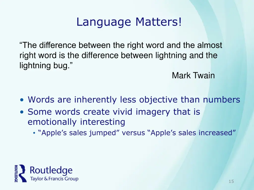 language matters