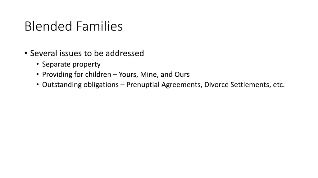 blended families