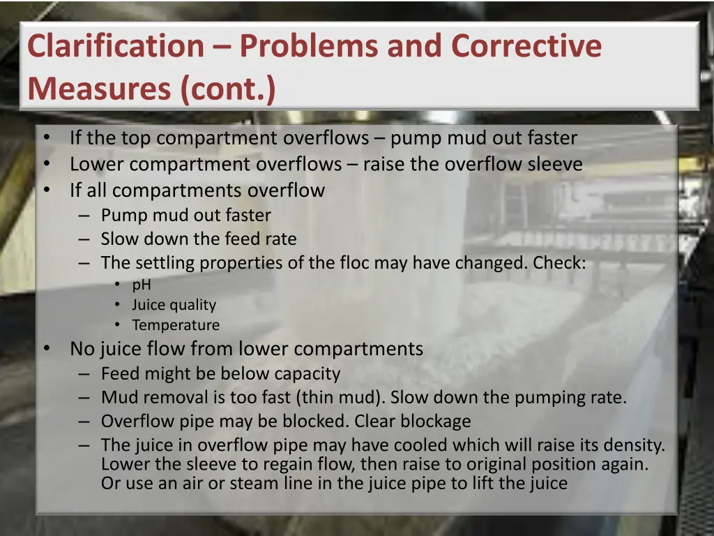 clarification problems and corrective measures 2