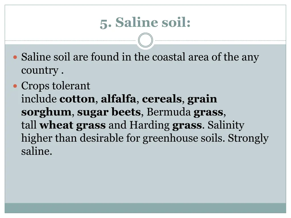 5 saline soil