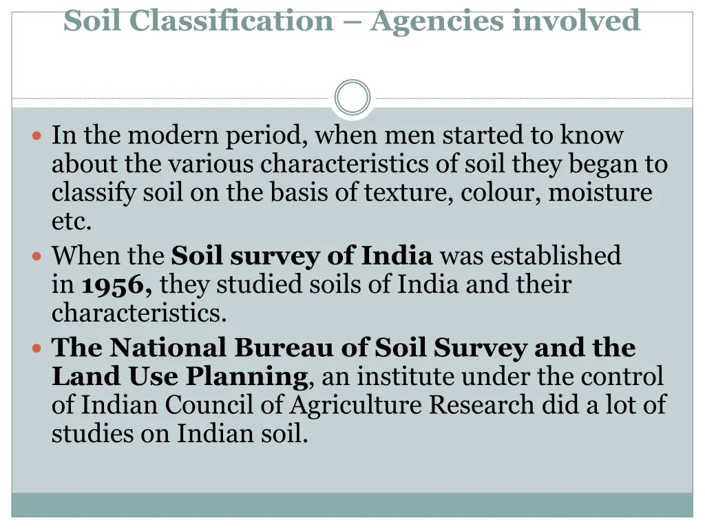 soil classification agencies involved
