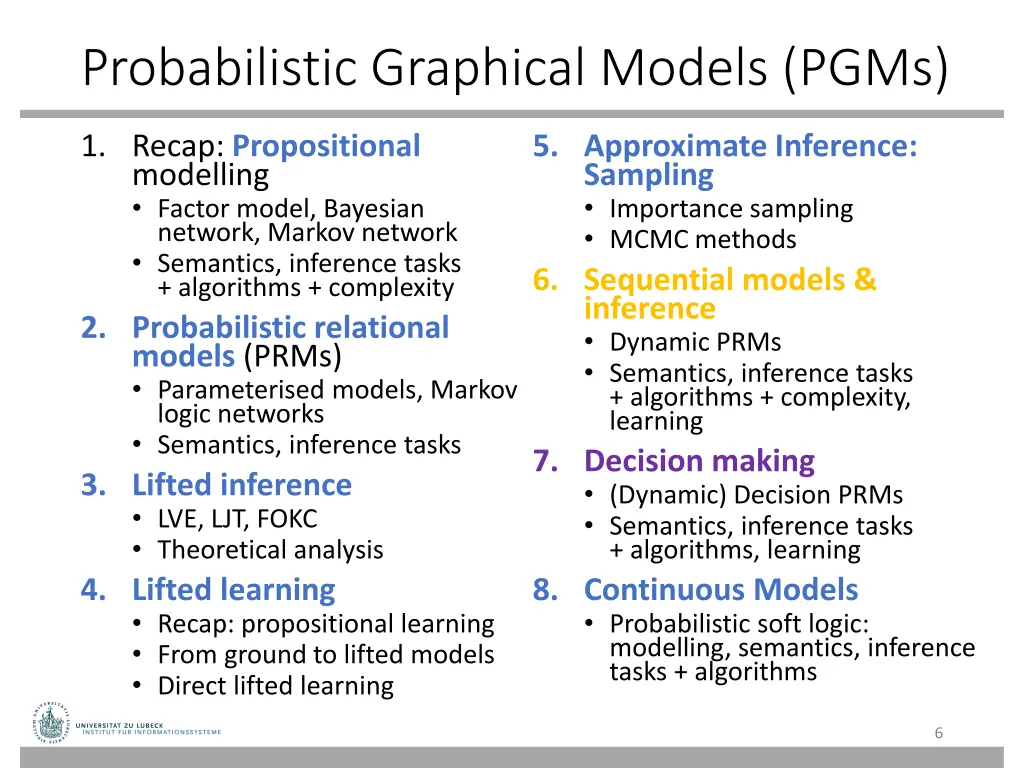 probabilistic graphical models pgms