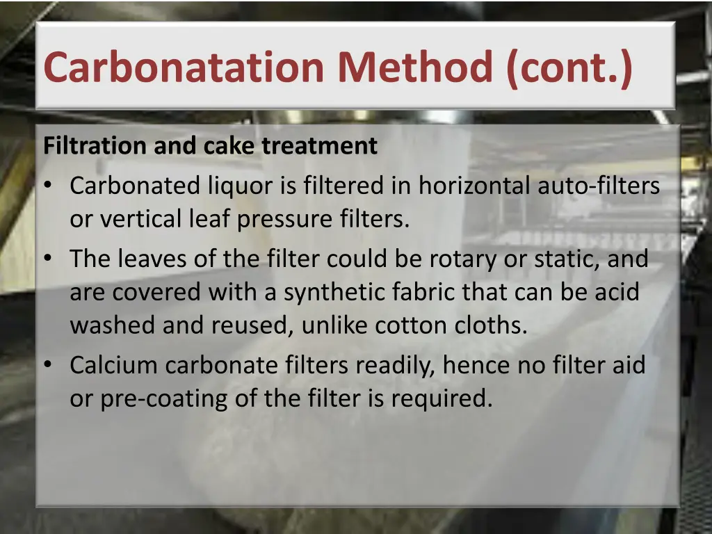 carbonatation method cont 1