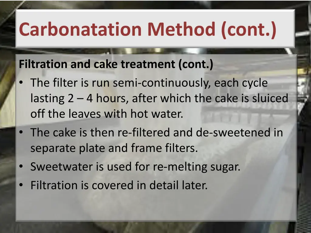 carbonatation method cont 2