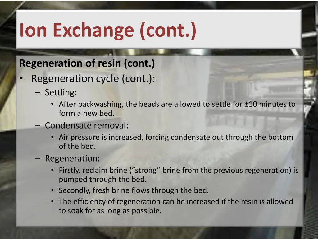 ion exchange cont 6