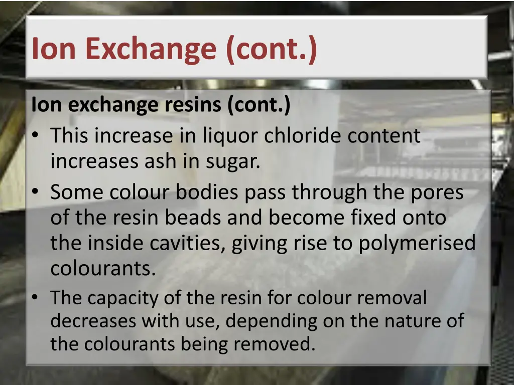 ion exchange cont