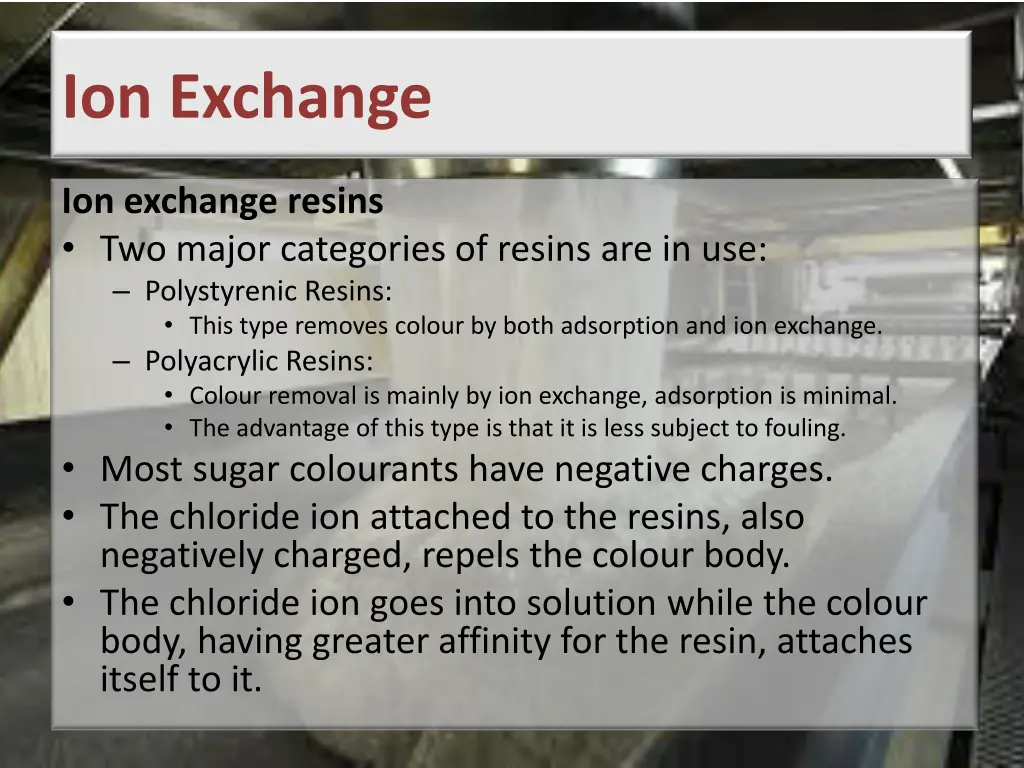 ion exchange