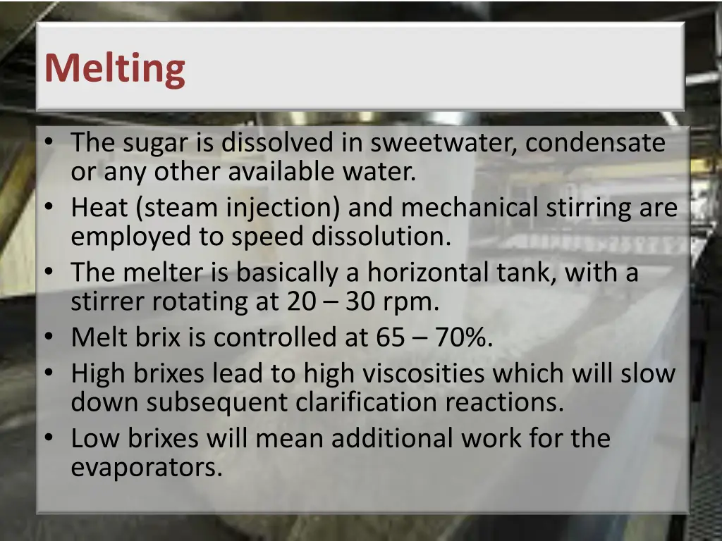 melting
