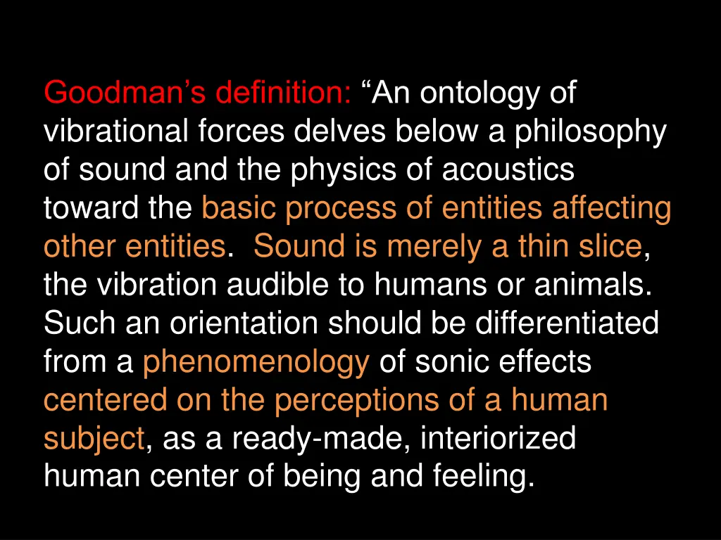 goodman s definition an ontology of vibrational 1