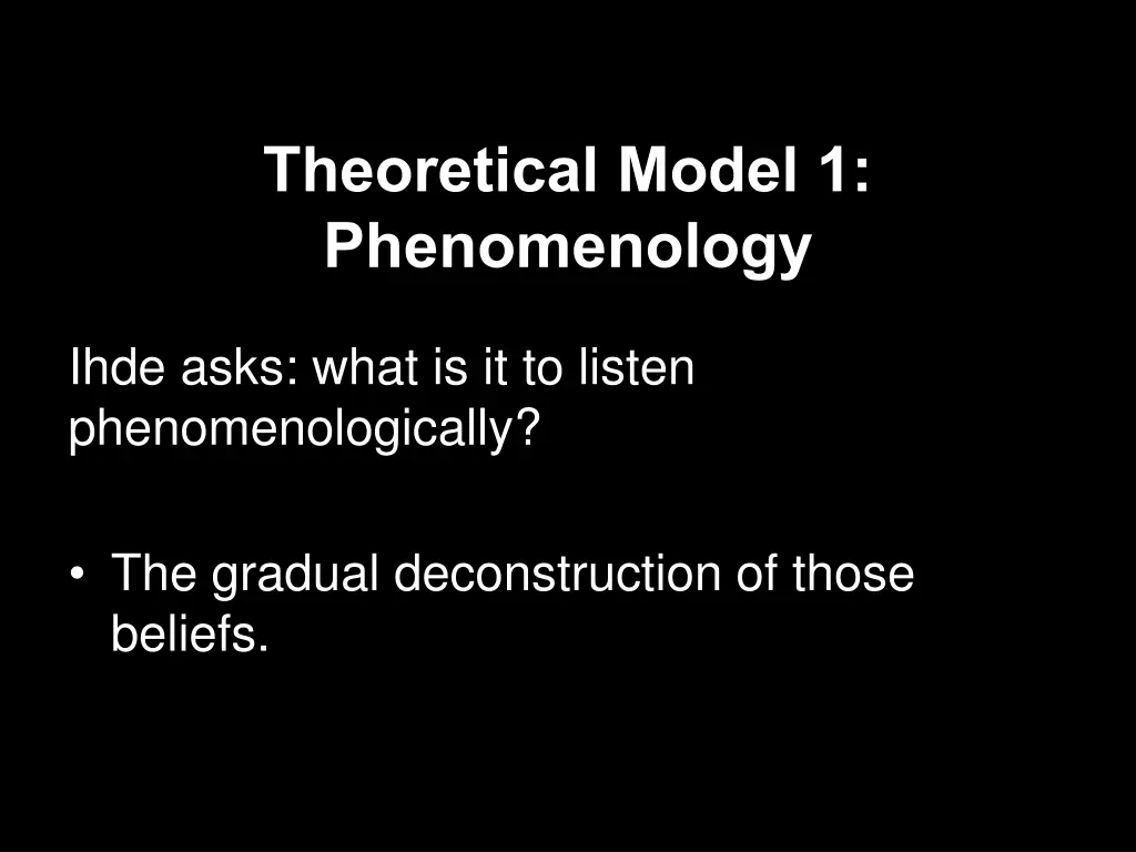 theoretical model 1 phenomenology 3