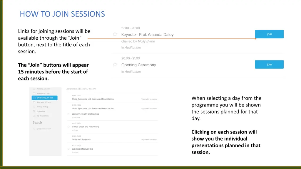 how to join sessions