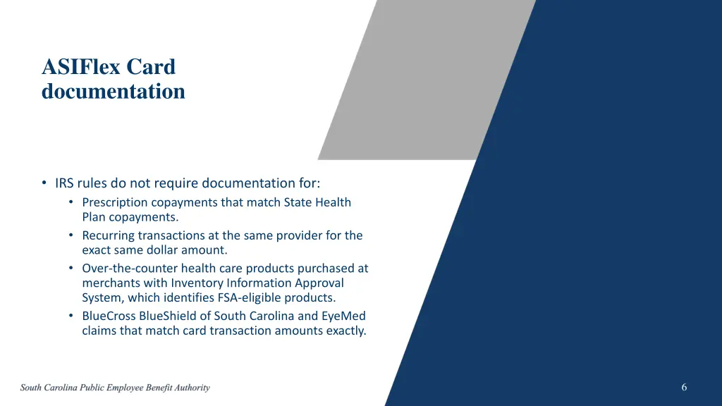 asiflex card documentation