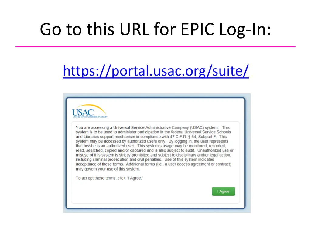 go to this url for epic log in