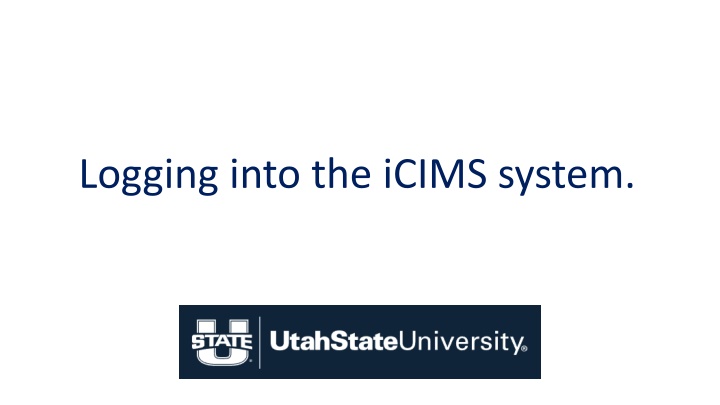 logging into the icims system