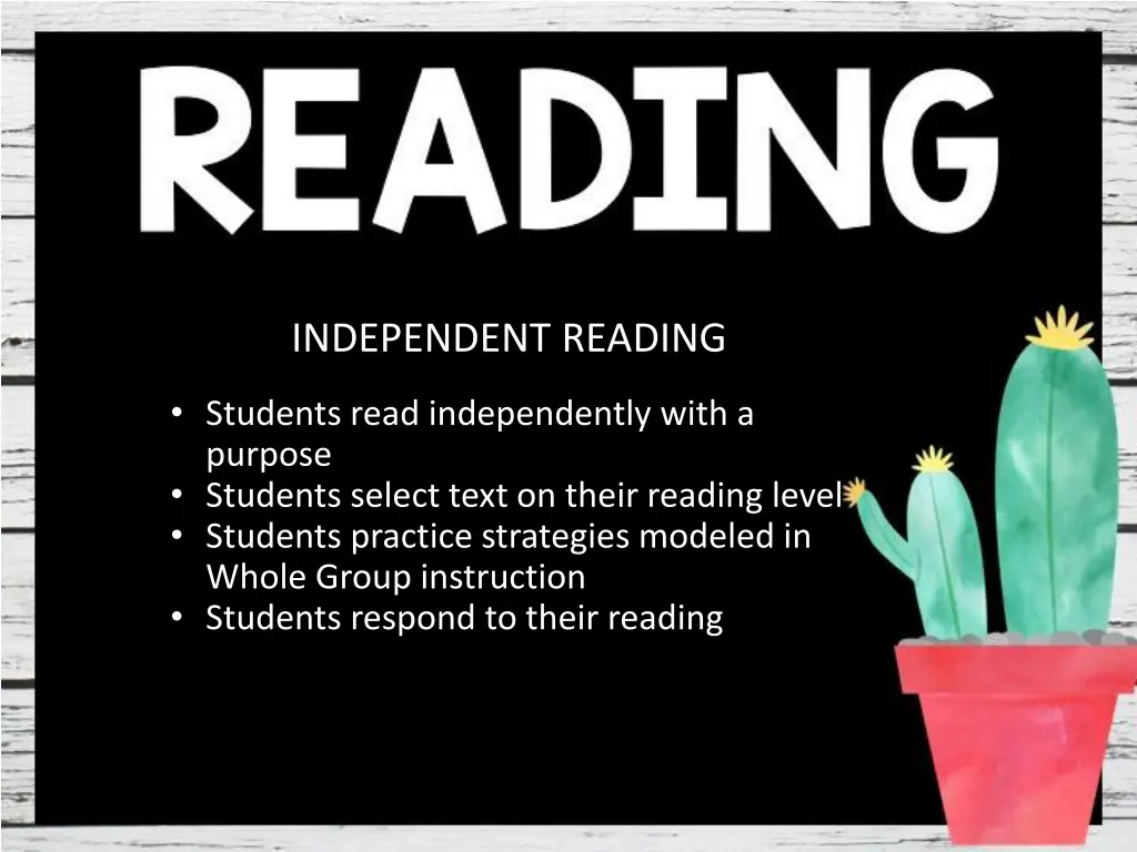 independent reading