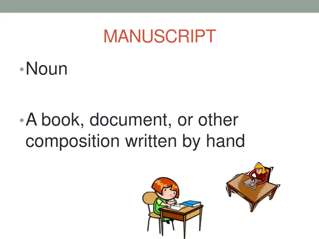 manuscript