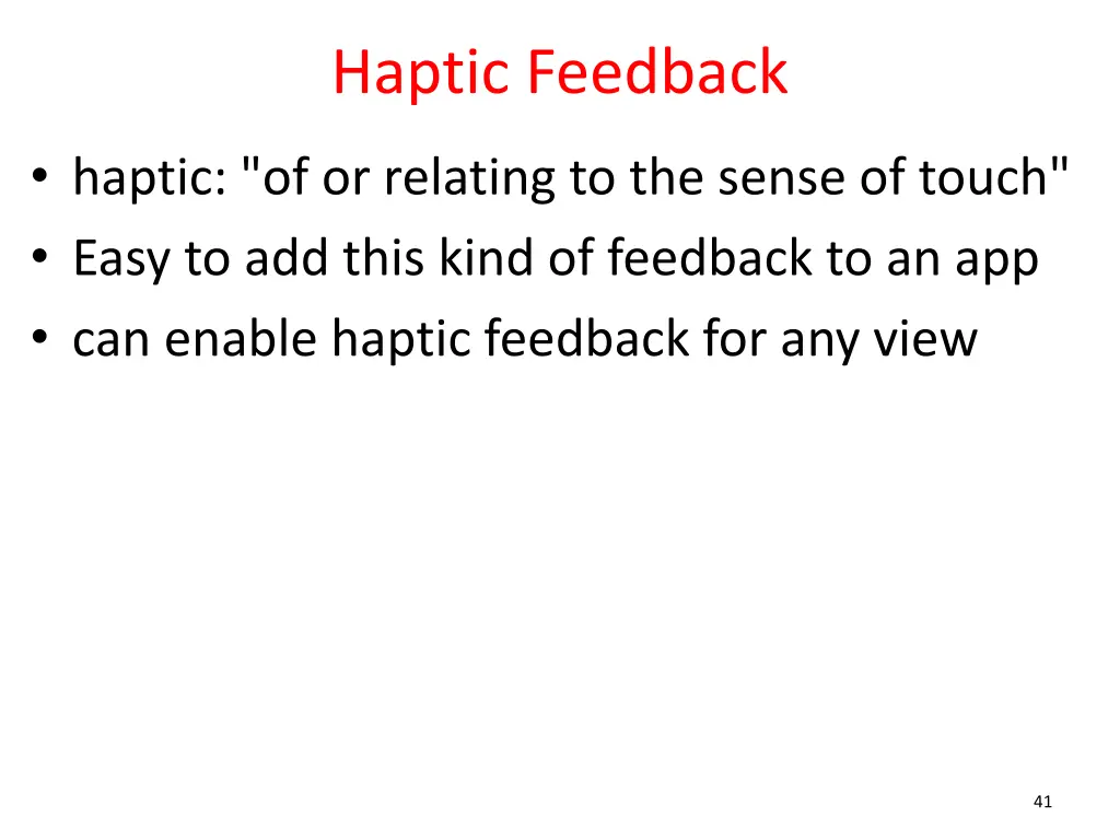 haptic feedback 1