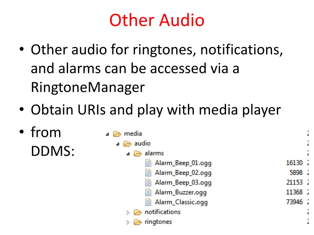other audio