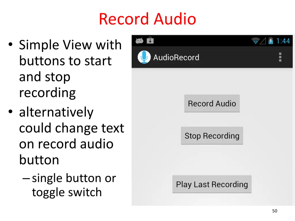 record audio