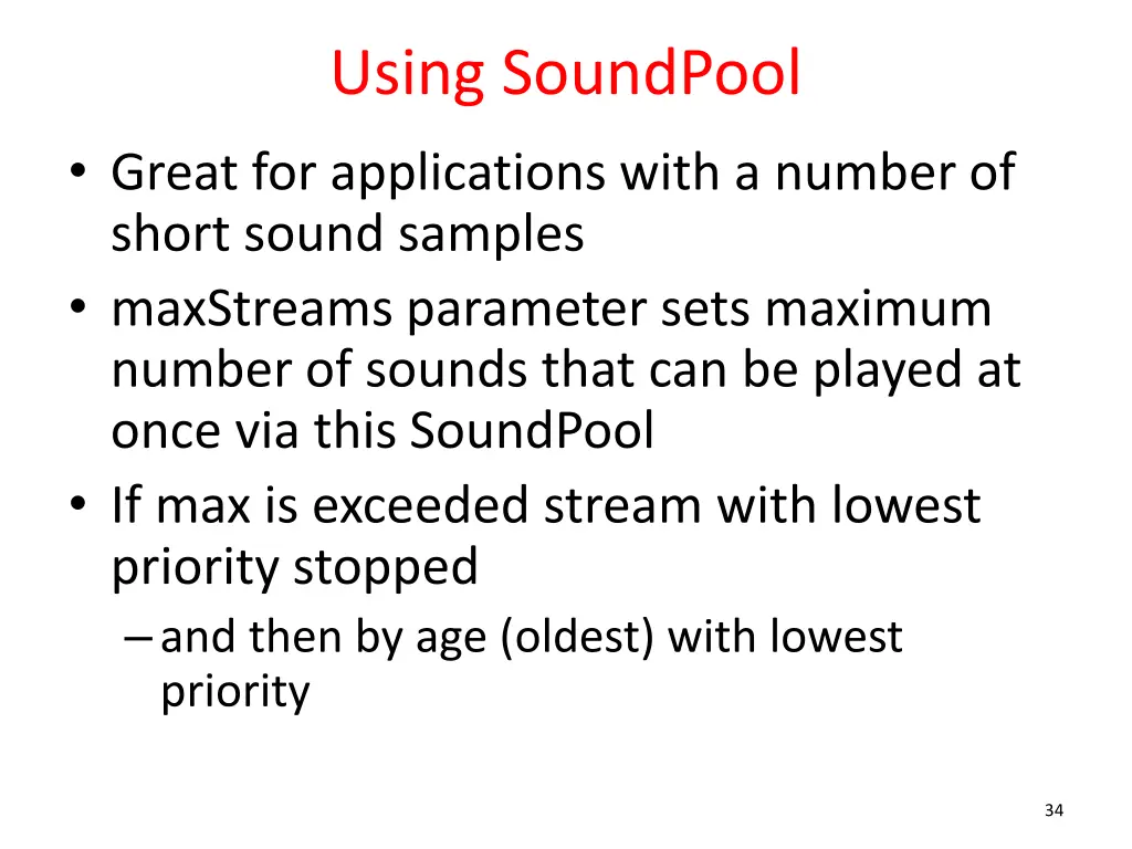 using soundpool