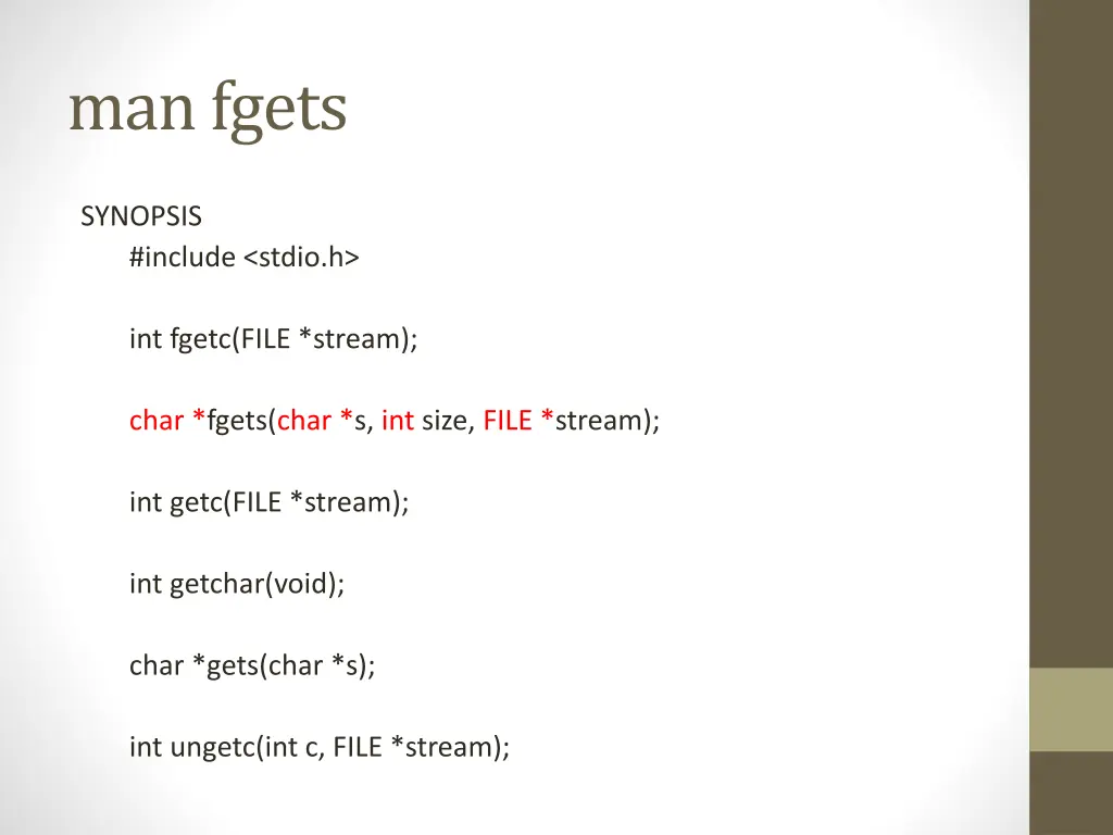 man fgets 3