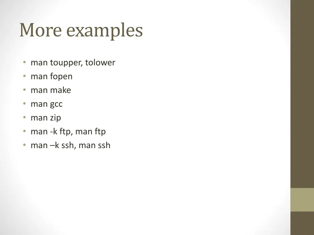 more examples