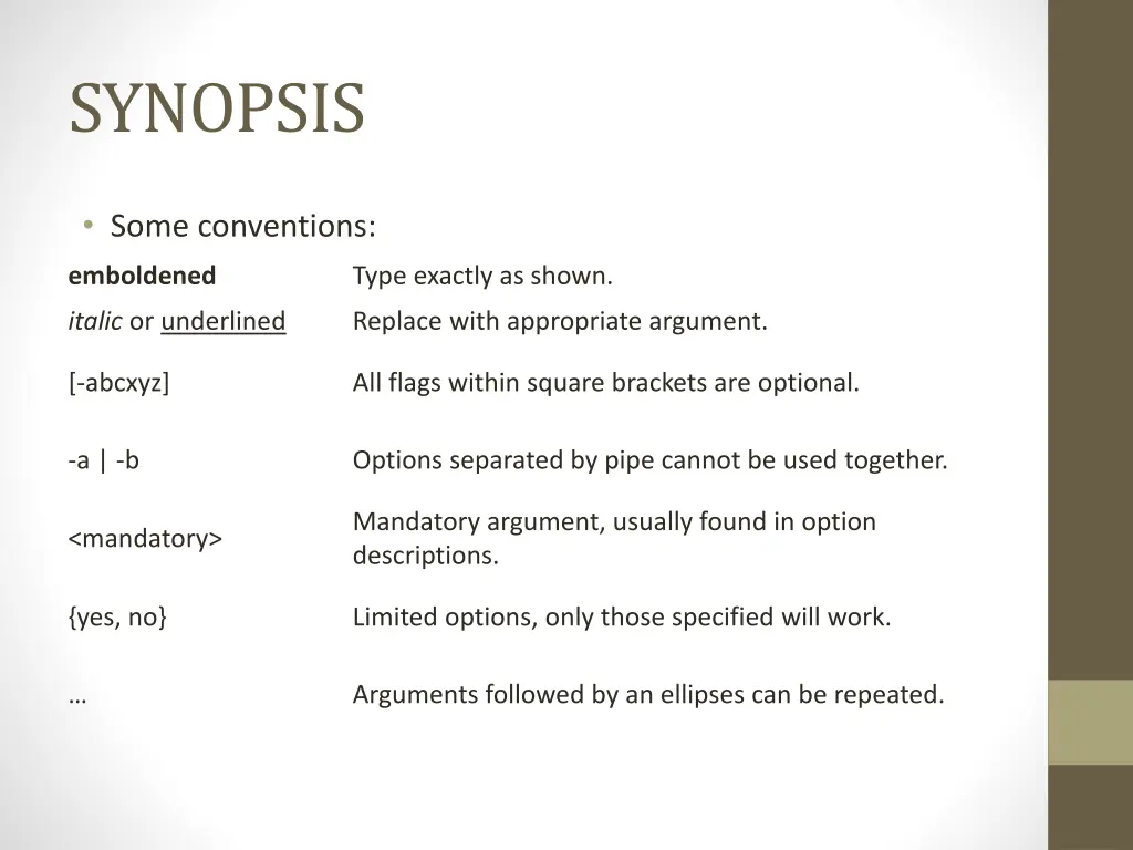 synopsis