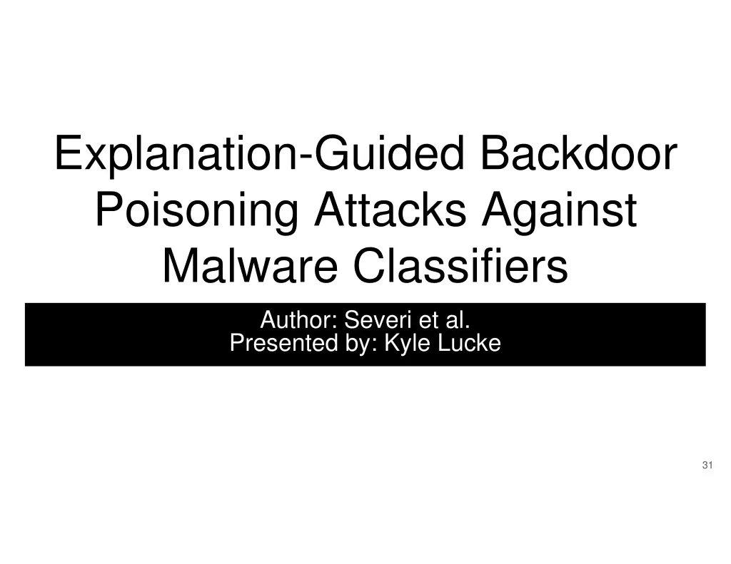 explanation guided backdoor poisoning attacks