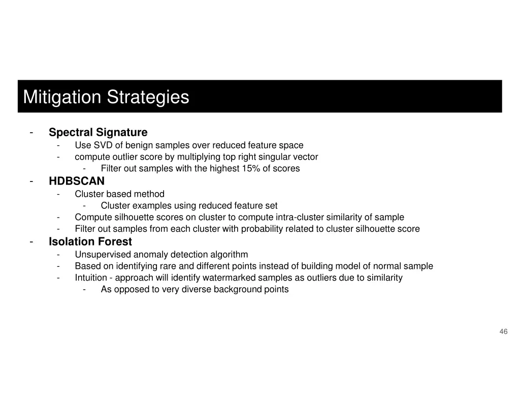 mitigation strategies