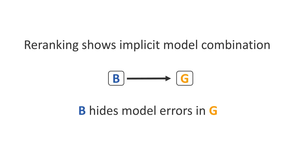 reranking shows implicit model combination