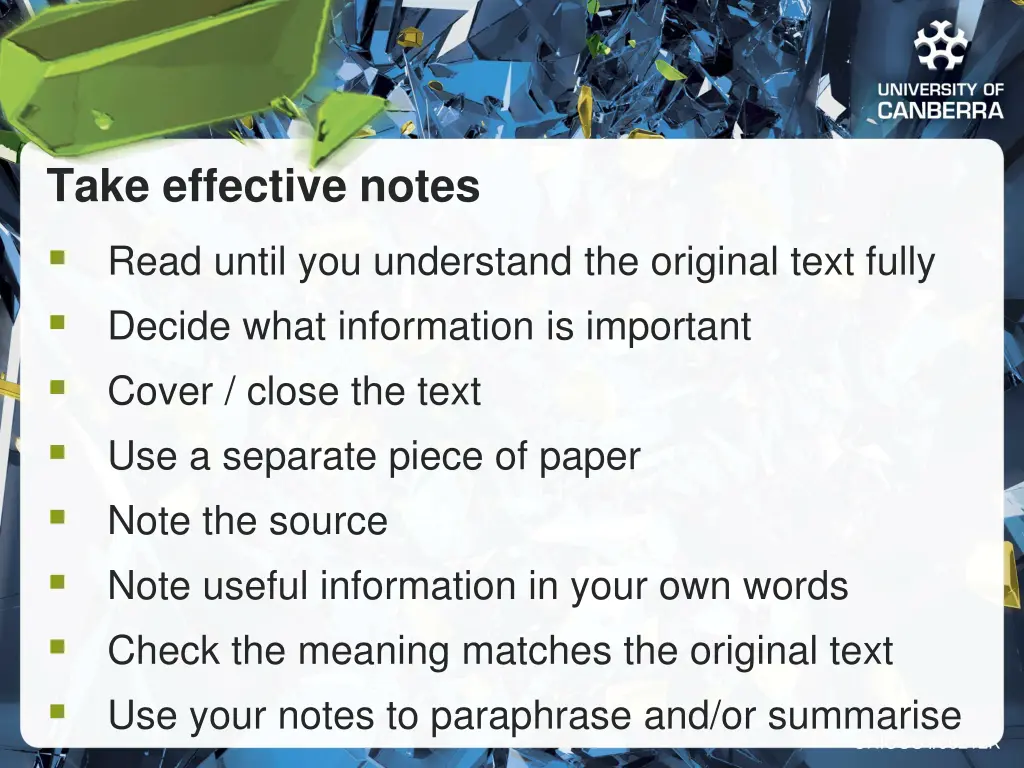 take effective notes
