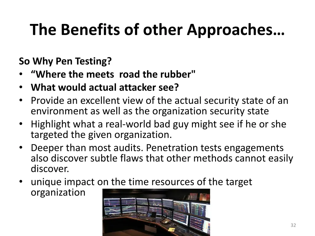 the benefits of other approaches 1