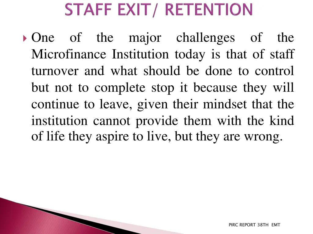 one of the major challenges of the microfinance