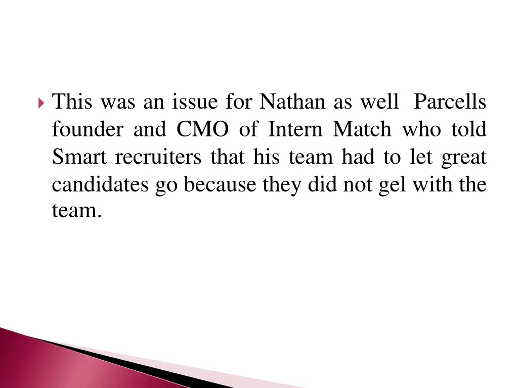 this was an issue for nathan as well parcells