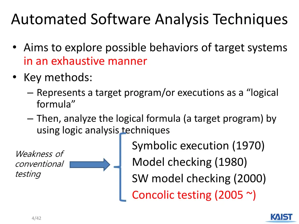 automated software analysis techniques