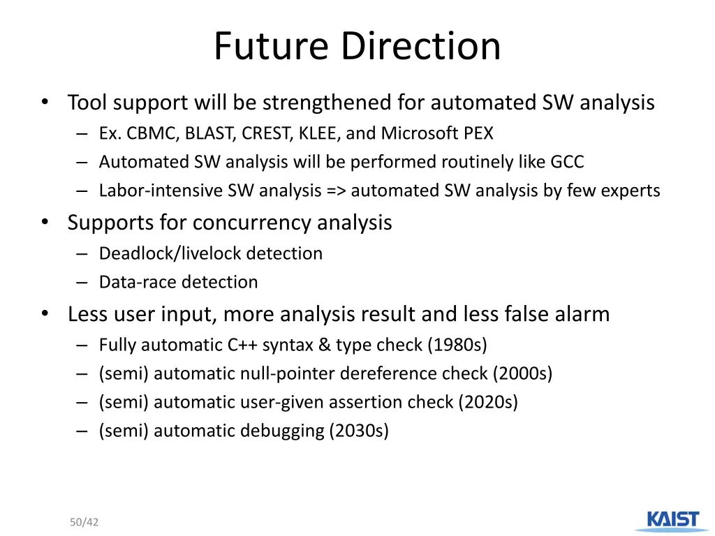 future direction