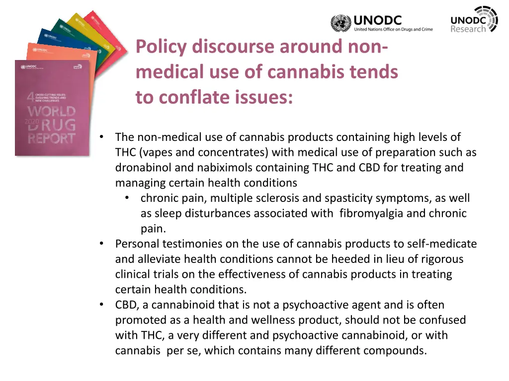 policy discourse around non medical