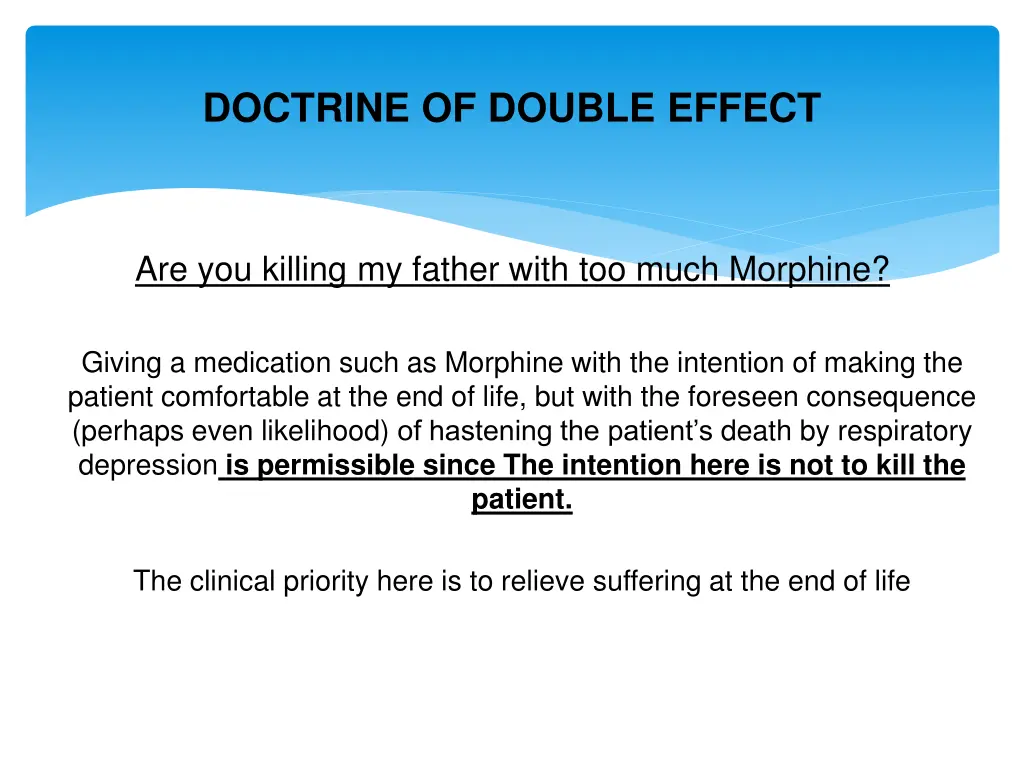 doctrine of double effect 1
