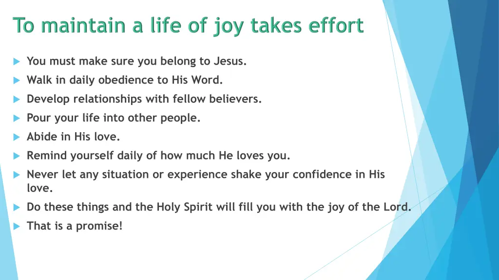 you must make sure you belong to jesus