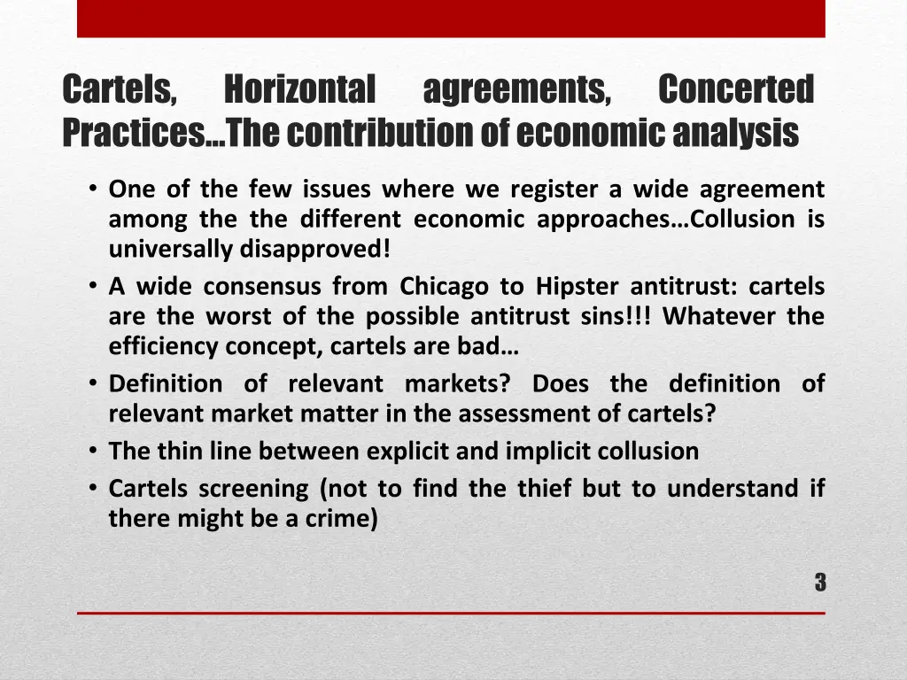 cartels practices