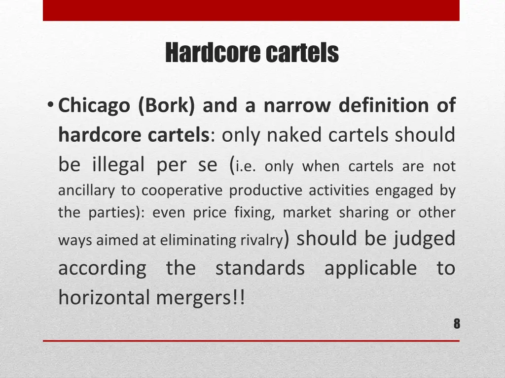 hardcore cartels